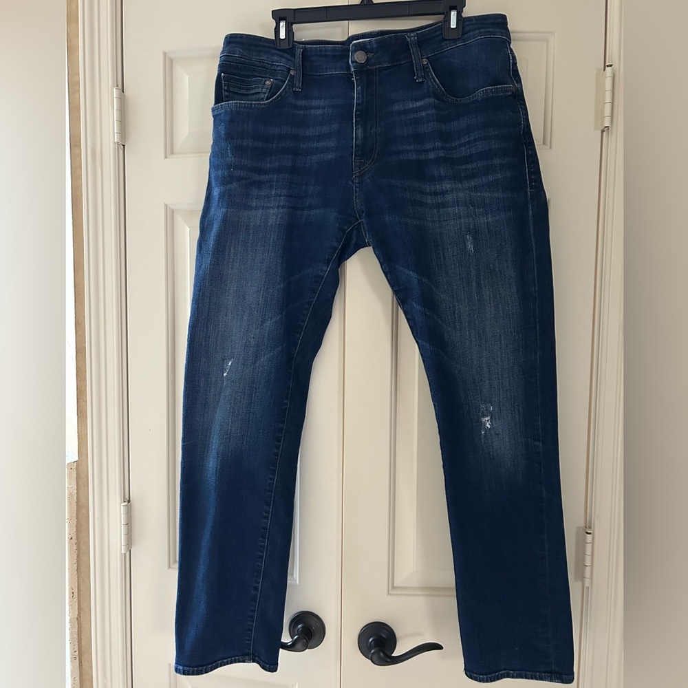 Mavi Blue Relaxed Jeans with Subtle Distressing